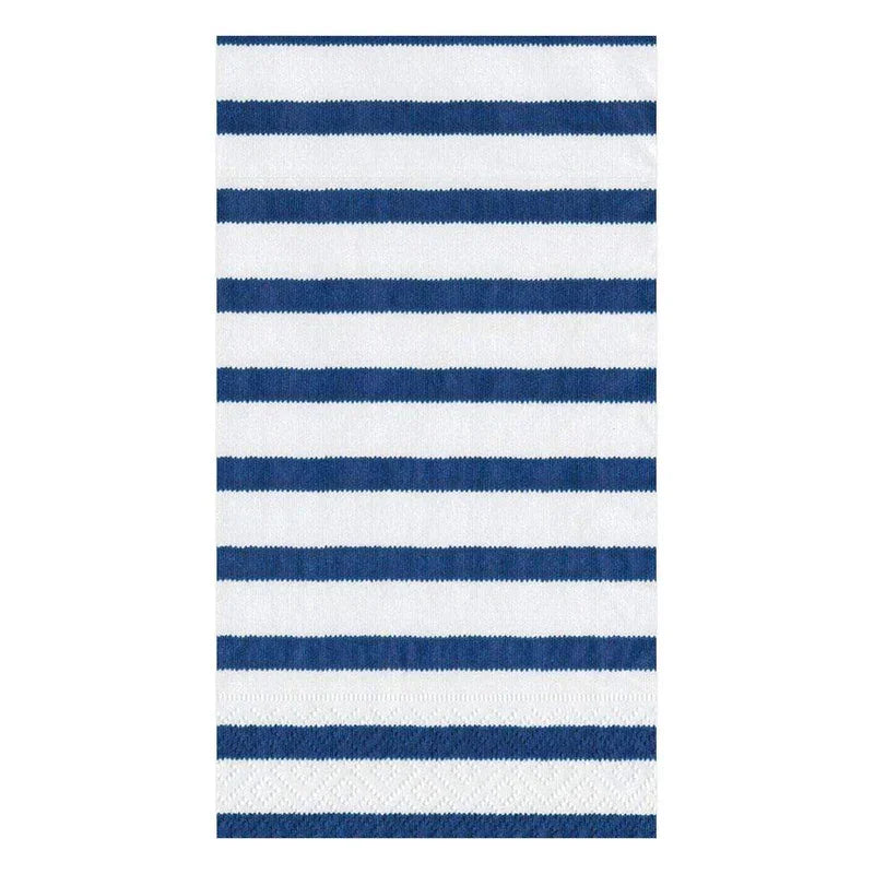 Caspari Bretagne Paper Guest Towel Napkins in Blue - 15 Per Package - Marcel’s Culinary Experience