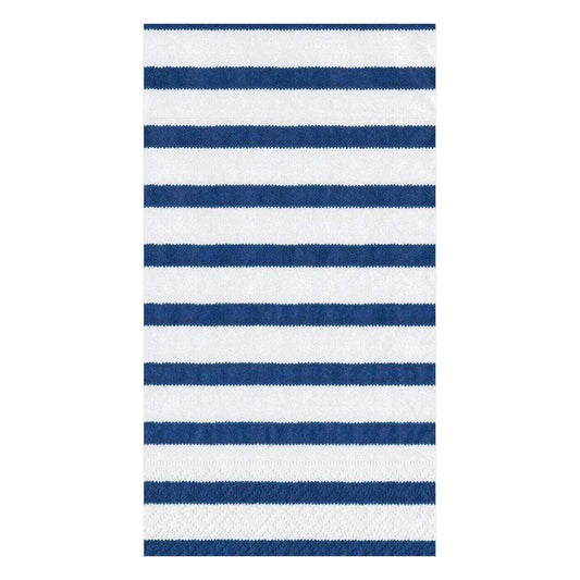 Caspari Bretagne Paper Guest Towel Napkins in Blue - 15 Per Package - Marcel’s Culinary Experience
