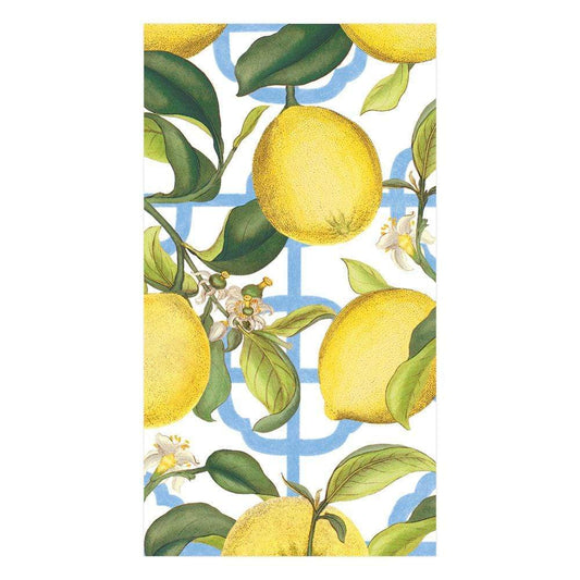 Caspari Seville Ivory Guest Towel Napkins - 15 Per Package