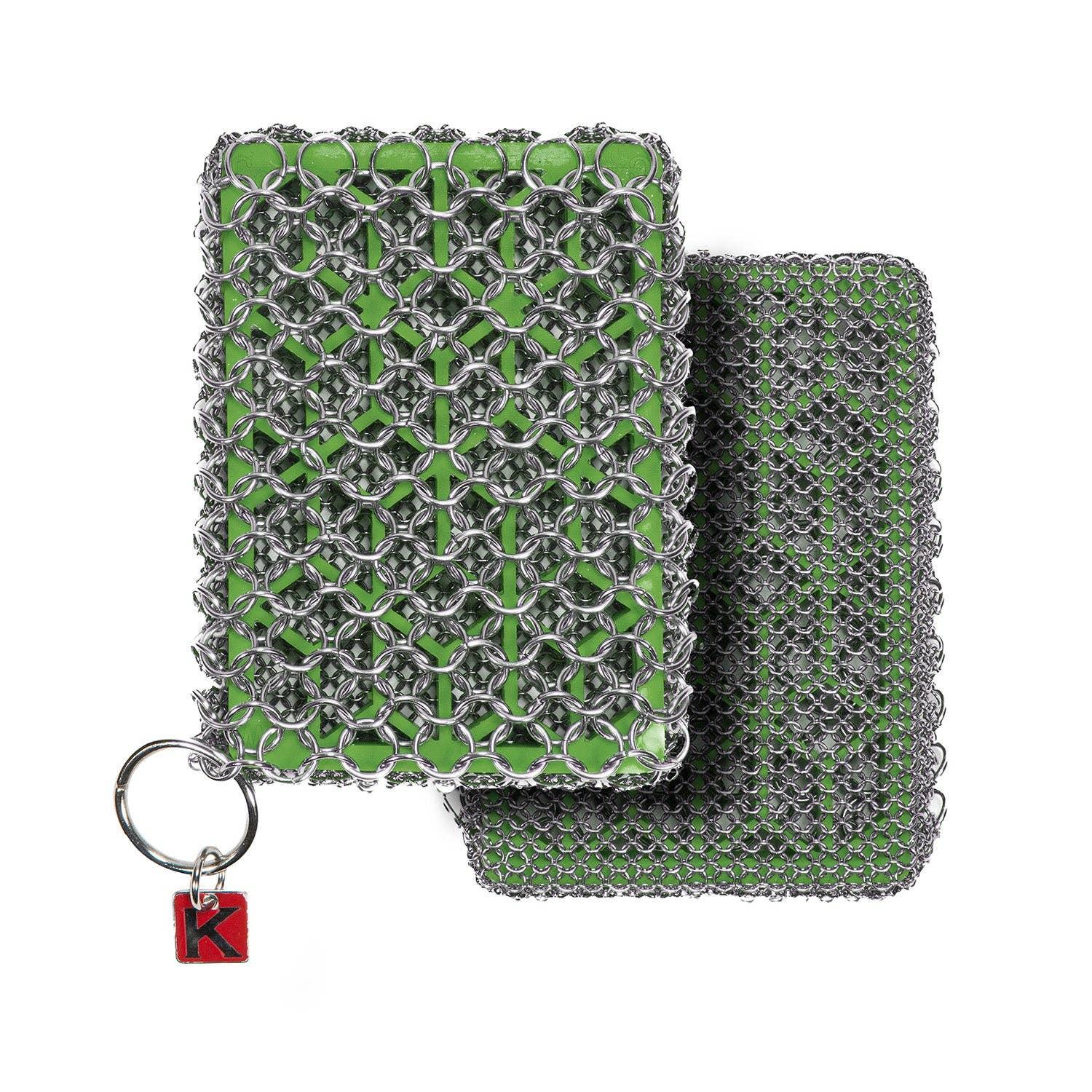 Knapp Made Zesty Lime Chainmail Combo Scrubber with Silicone Core - Marcel’s Culinary Experience