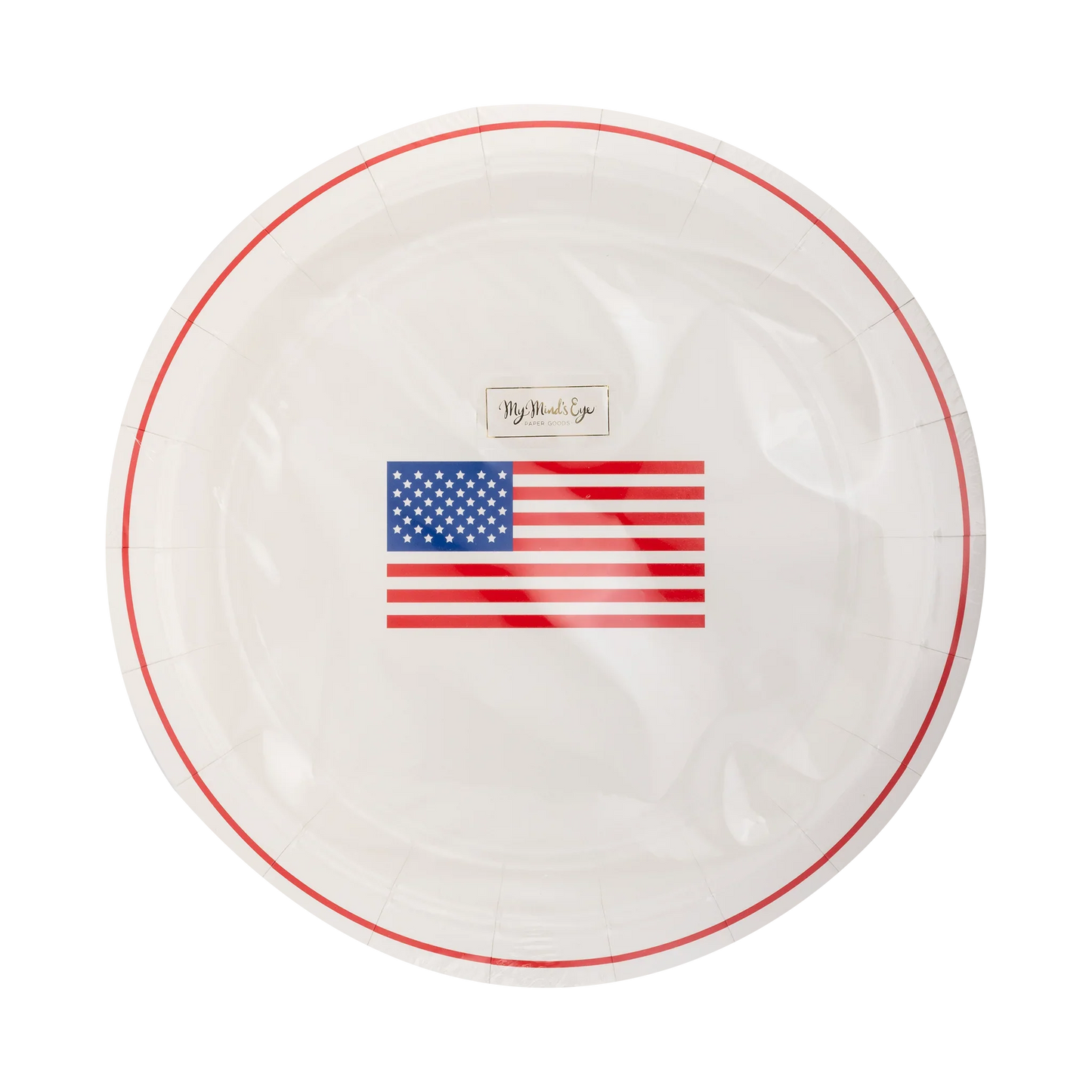 Round Flag Paper Plate - Marcel’s Culinary Experience