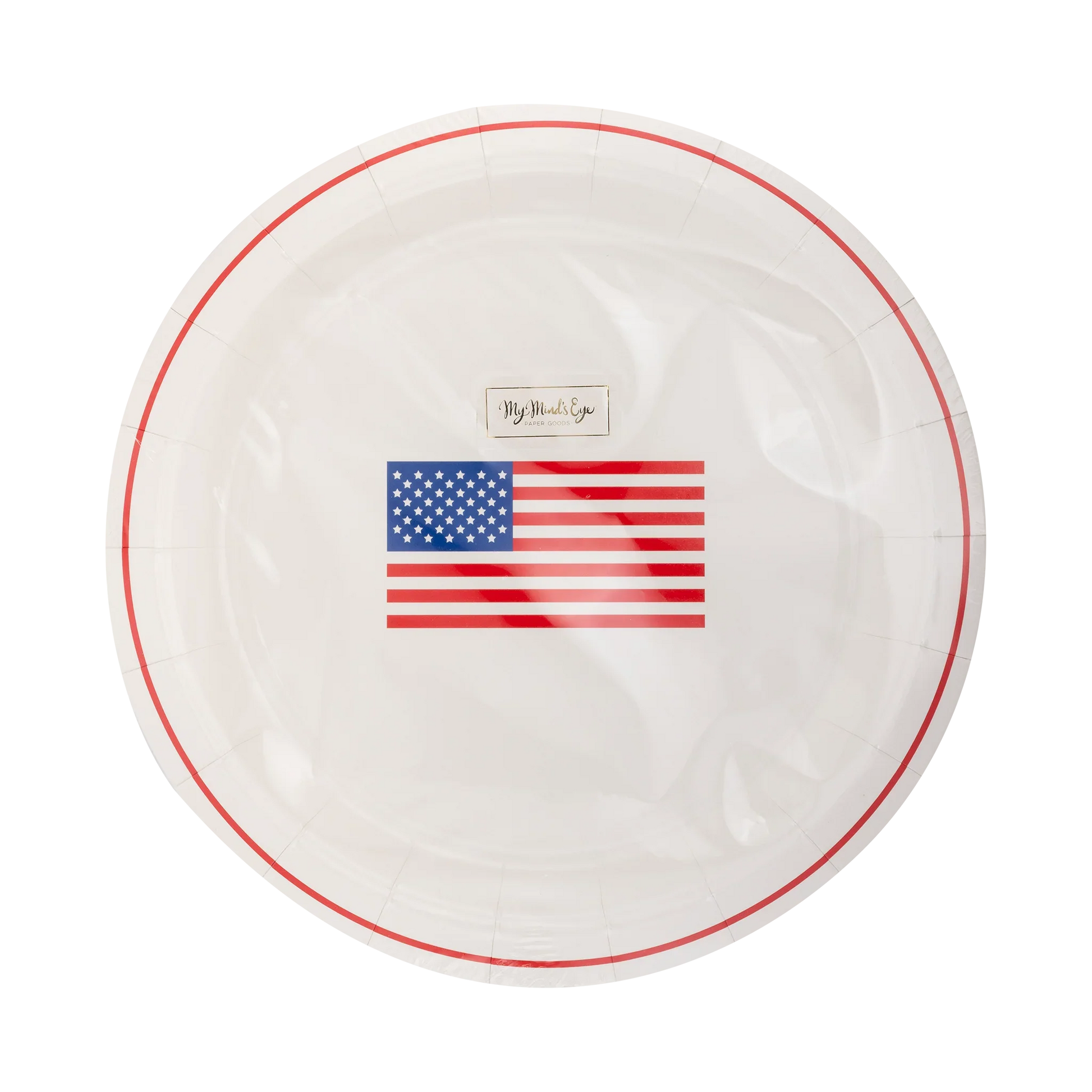 Round Flag Paper Plate - Marcel’s Culinary Experience
