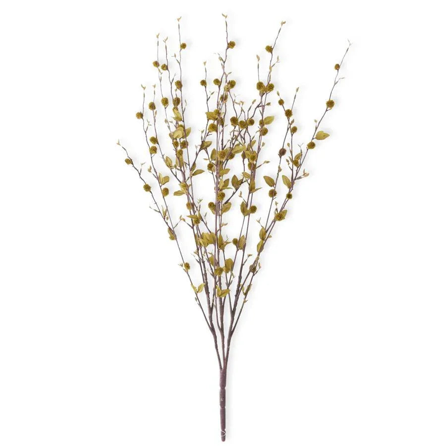 Pussy Willow Spray w/Mini Foliage 28" Green - Marcel’s Culinary Experience