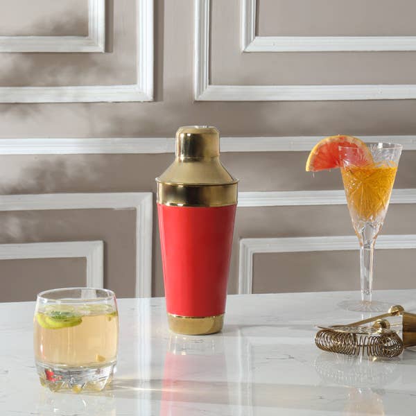 Hand-Painted Cocktail Shaker