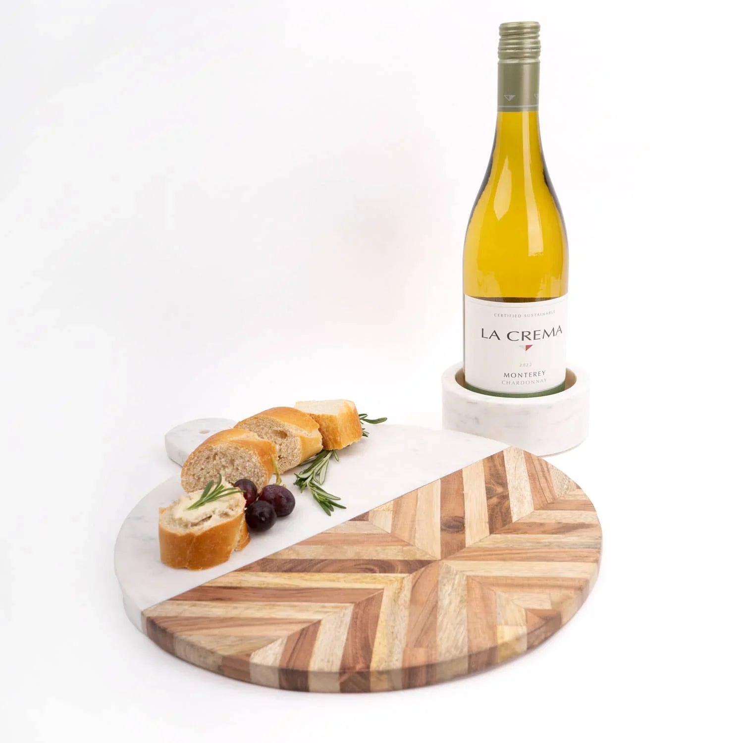 Marble Champagne & Wine Coaster - Marcel’s Culinary Experience