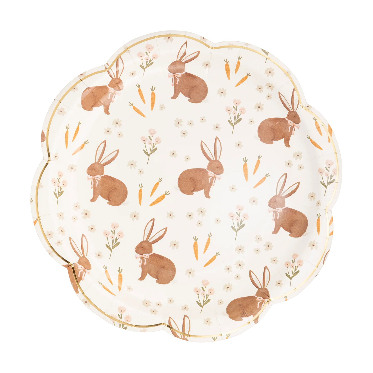 Occasions Rabbit Scatter Paper Plate - Marcel’s Culinary Experience