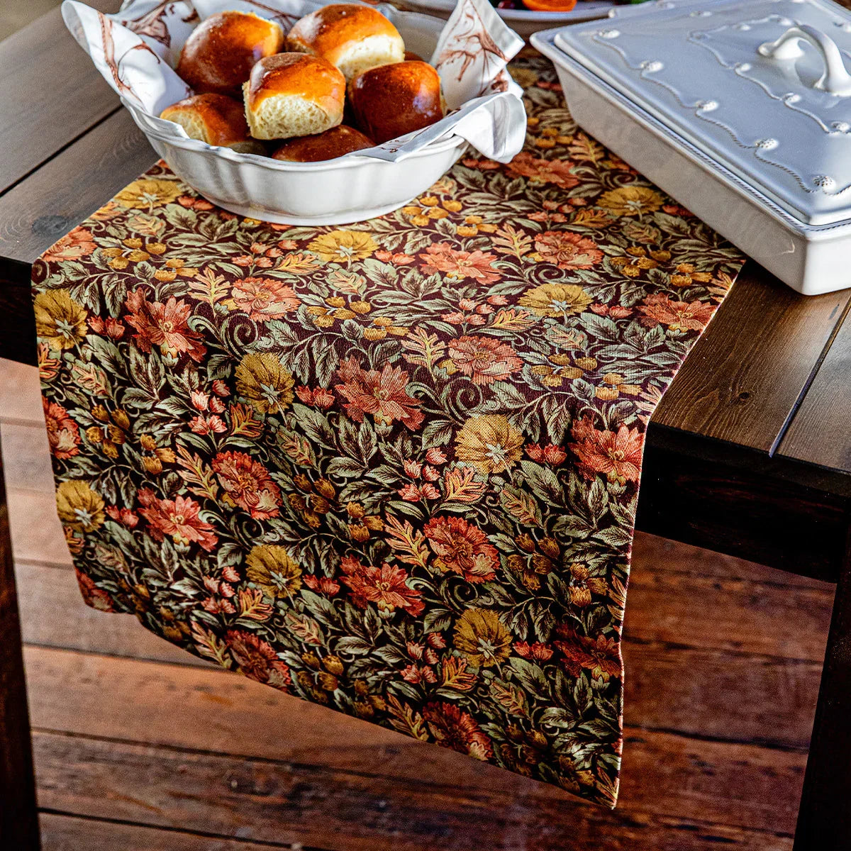 Juliska Willa Table Runner 18" x 90" - Amber