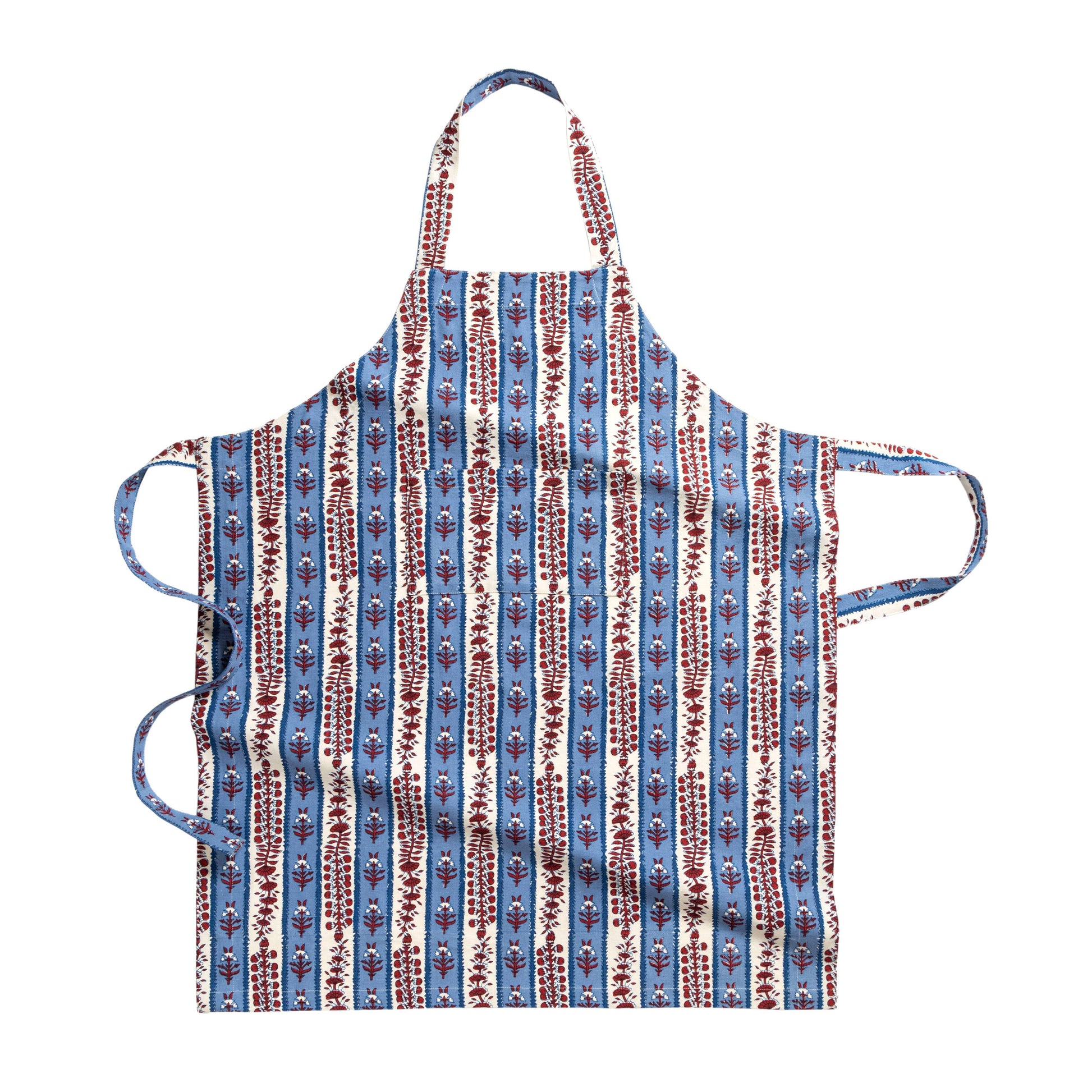 Avignon Apron | Red & Blue - Marcel’s Culinary Experience