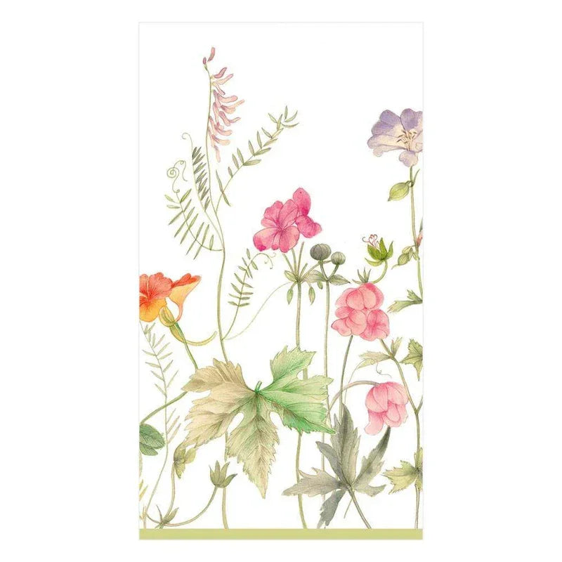 Caspari French Floral Paper Guest Towel Napkins - 15 Per Package - Marcel’s Culinary Experience