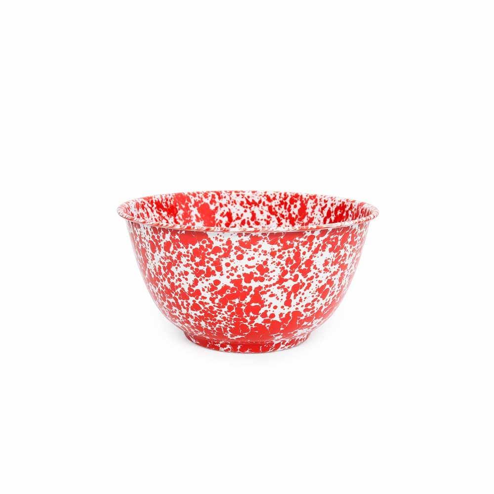 Crow Canyon Splatter Enamelware Large Salad Bowl