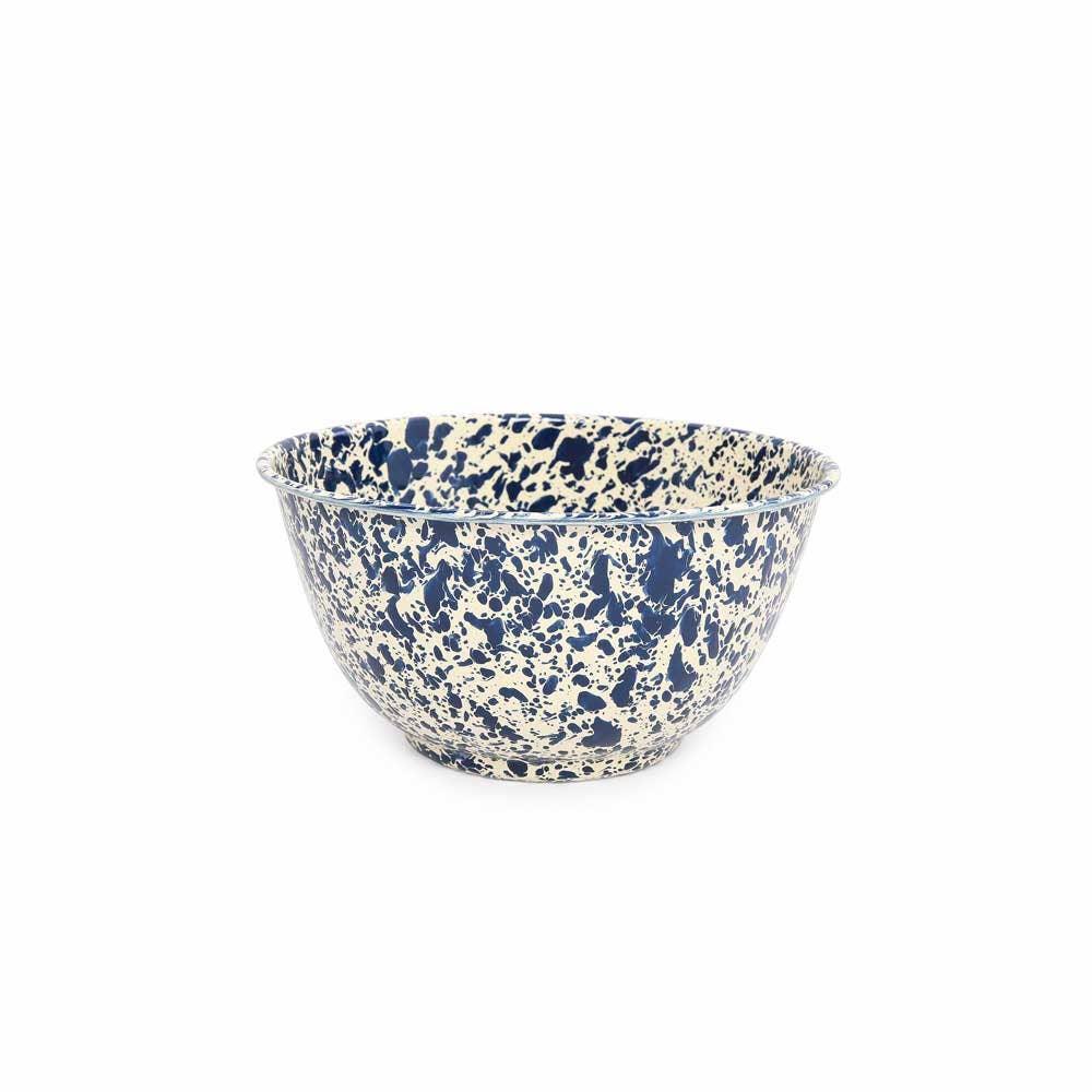 Crow Canyon Splatter Enamelware Large Salad Bowl