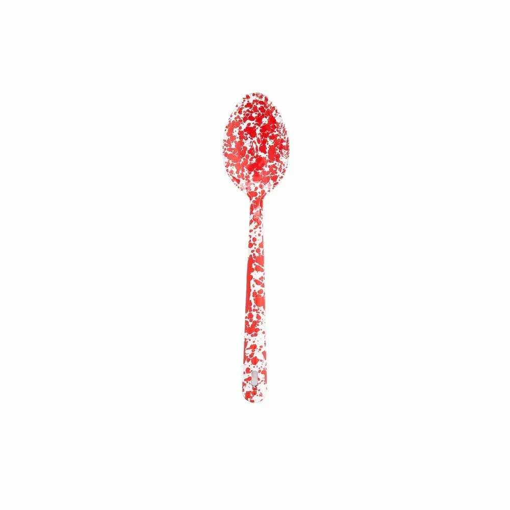Crow Canyon Splatter Enamelware Large Serving Spoon