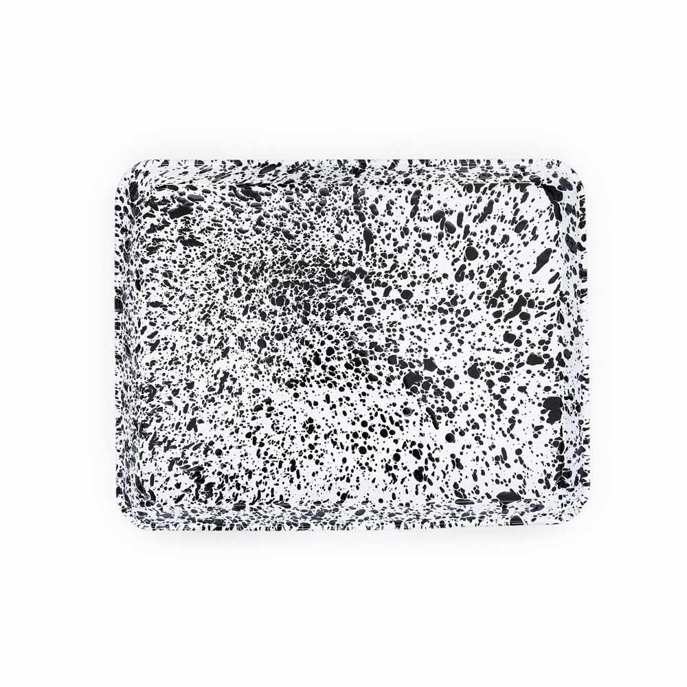 Splatter Enamelware Large Rectangle/Jelly Roll Tray - Marcel’s Culinary Experience