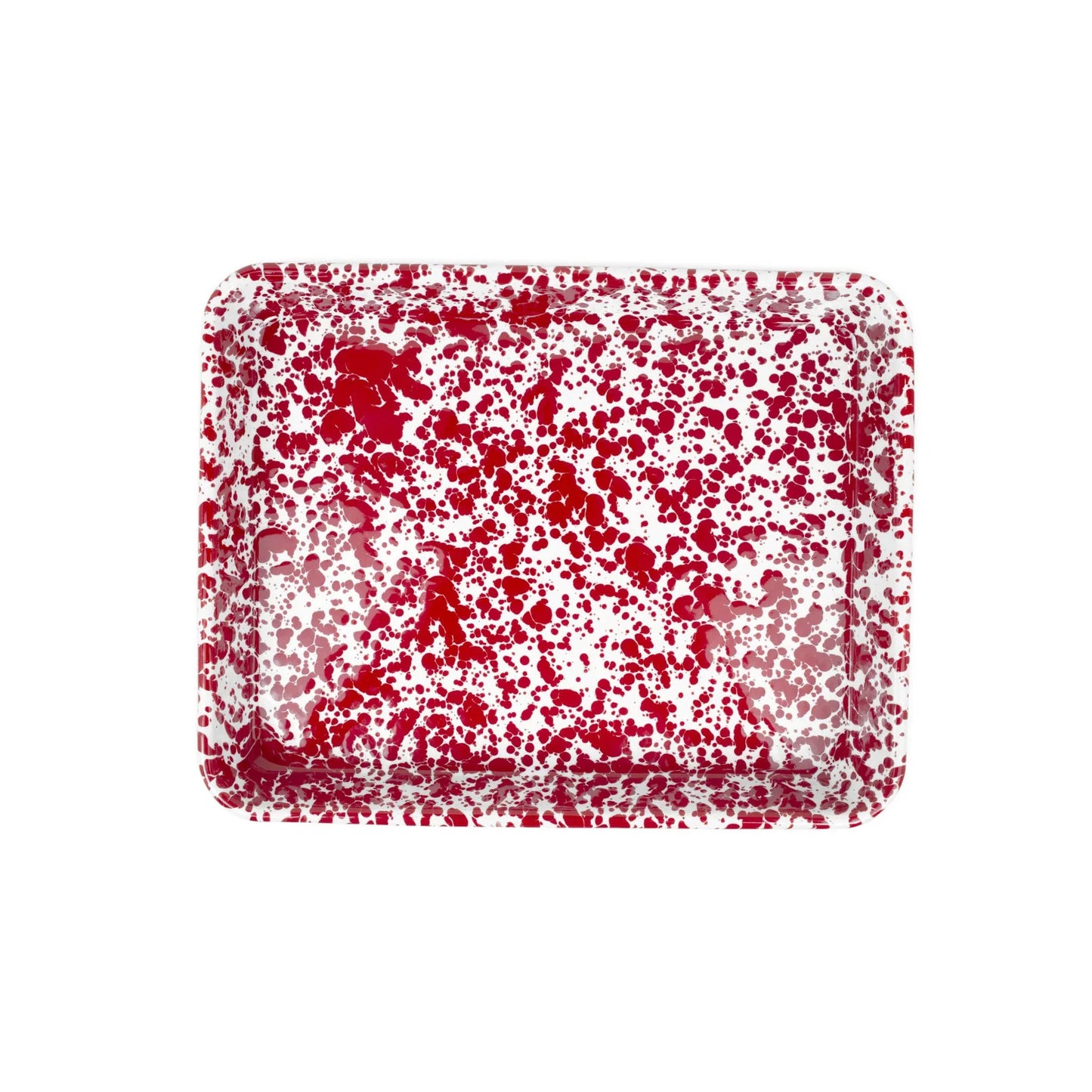 Splatter Enamelware Small Rectangular Tray - Marcel’s Culinary Experience