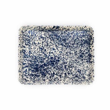 Splatter Enamelware Large Rectangle/Jelly Roll Tray - Marcel’s Culinary Experience