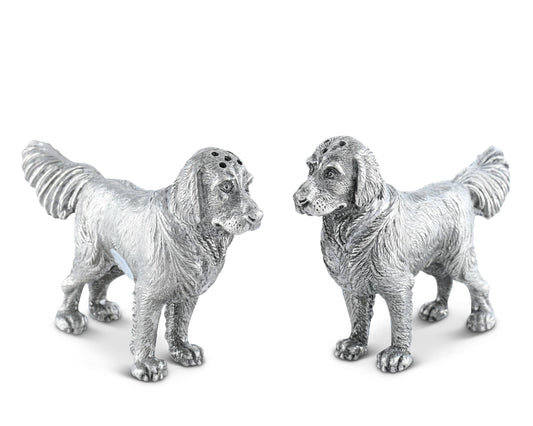 Pewter Retriever Salt and Pepper Shaker - Marcel’s Culinary Experience