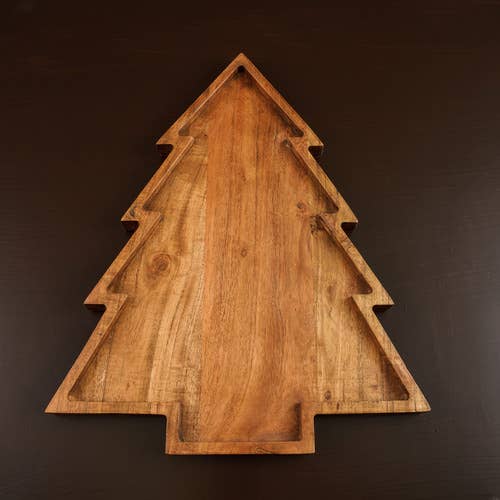 Pine Tree Wooden Serving Platter