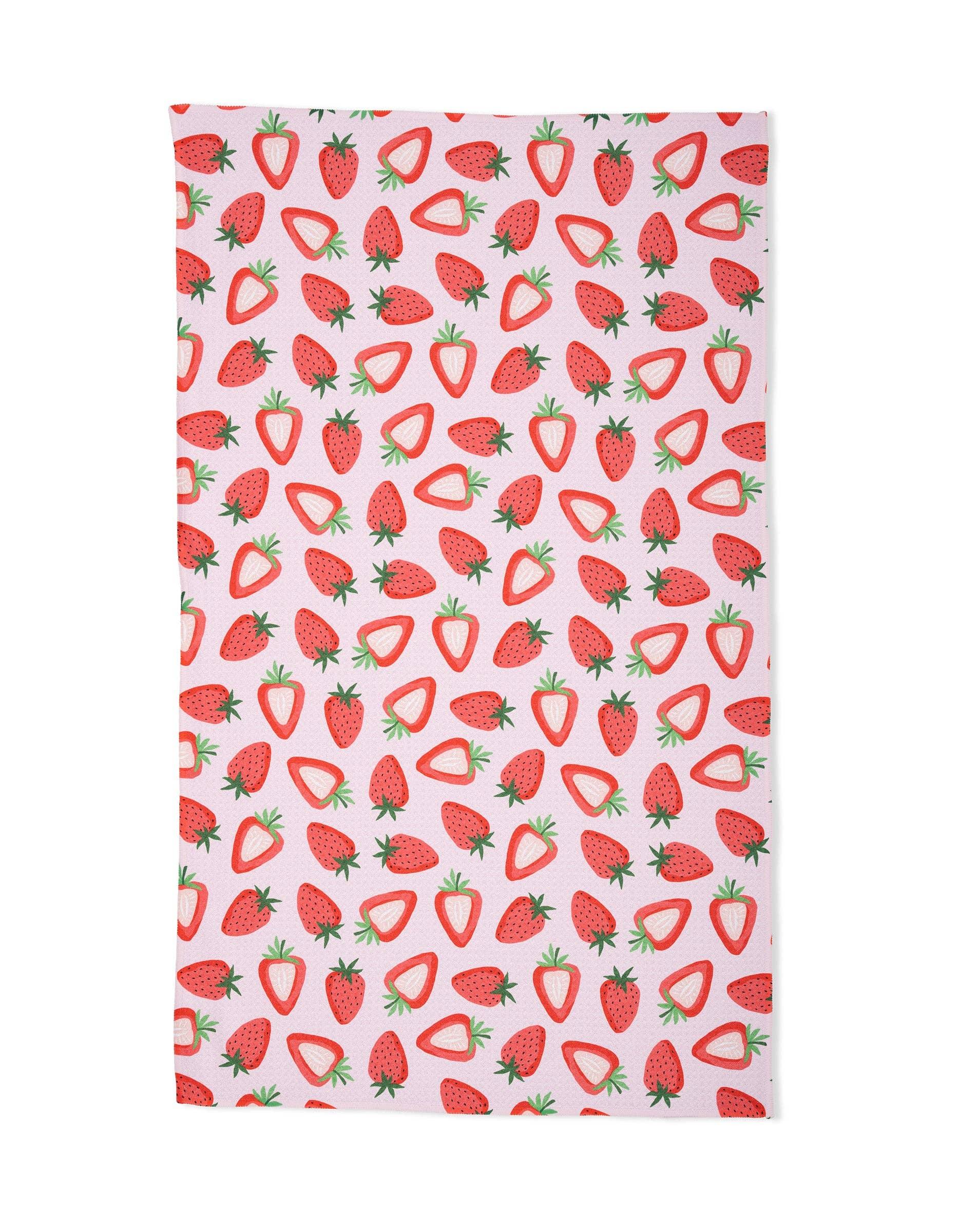 Geometry Sweet Strawberry Tea Towel - Marcel’s Culinary Experience