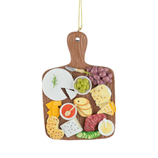 Painted resin cheese board ornament,4in - Marcel’s Culinary Experience