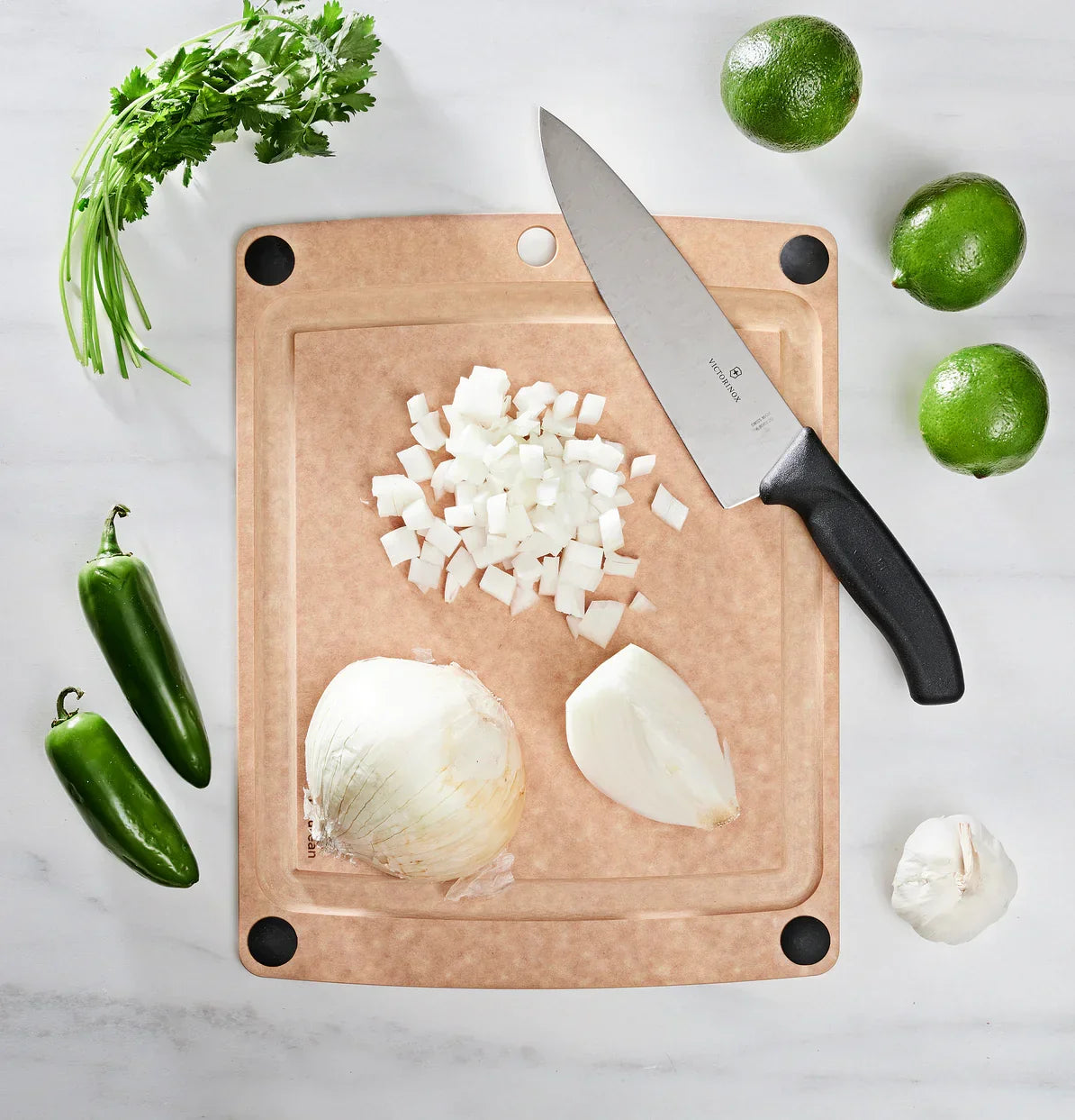 Epicurean All in One Cutting Board 14.5x11.25 Natural