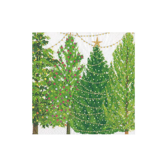 Christmas Trees with Lights Paper Luncheon Napkins - Marcel’s Culinary Experience