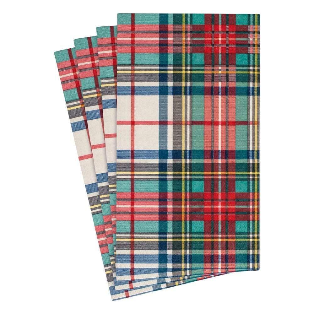 Dress Stewart Tartan Paper Guest Towel Napkins - 15 Per Package - Marcel’s Culinary Experience