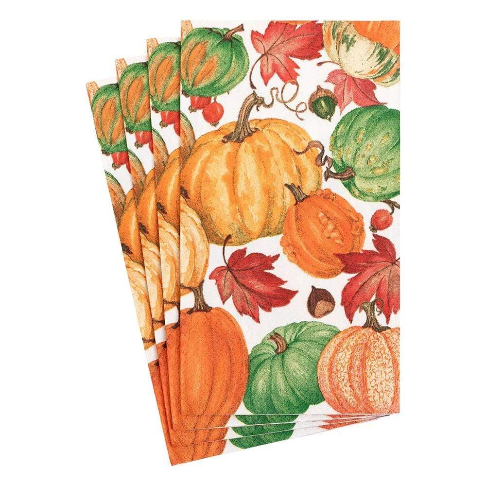 Pumpkin Field Paper Guest Towel Napkins in White - 15 Per Package - Marcel’s Culinary Experience