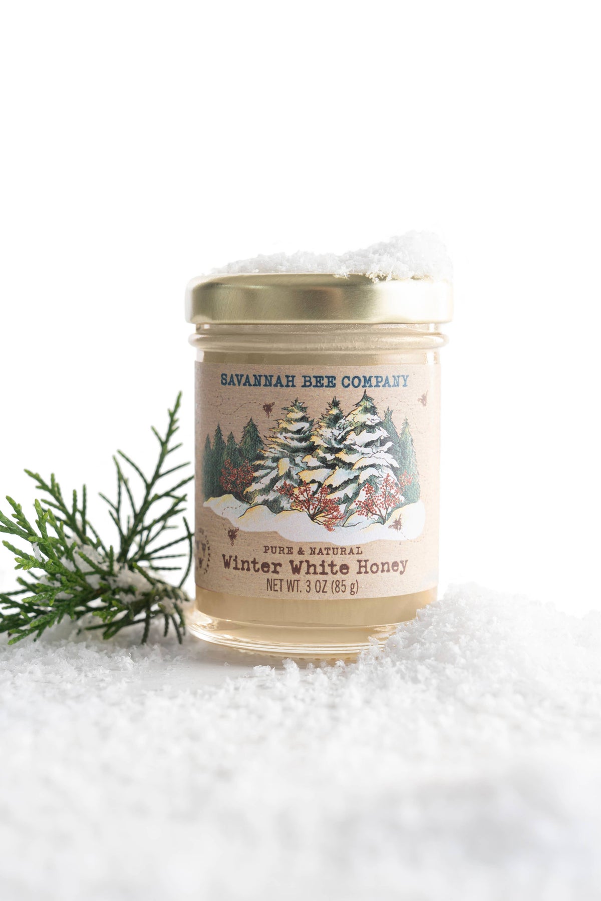 Savannah Bee Winter White Honey, 3 oz