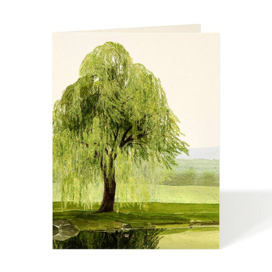 Whispering Willow Sympathy Greeting Card