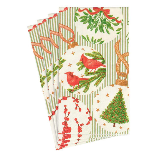 Botanical Ornaments Paper Guest Towel Napkins - 15 Per Package - Marcel’s Culinary Experience