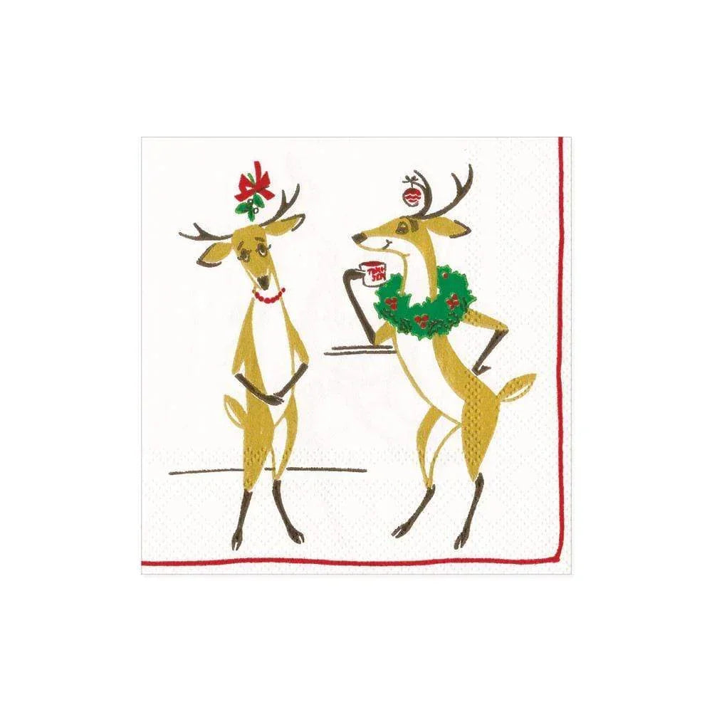 Mistletoe Meets Toddy Paper Cocktail Napkins - 20 Per Package - Marcel’s Culinary Experience