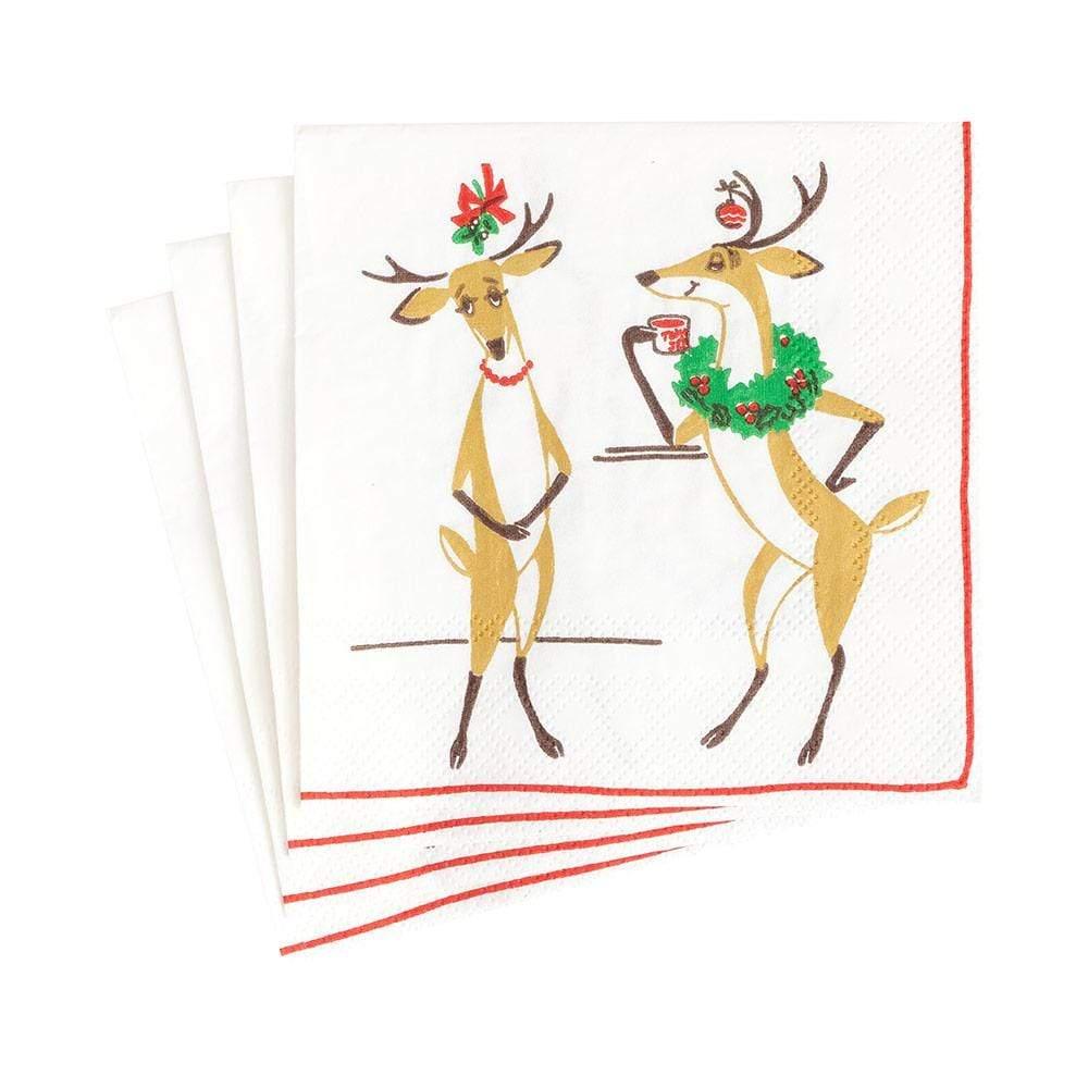 Mistletoe Meets Toddy Paper Cocktail Napkins - 20 Per Package - Marcel’s Culinary Experience