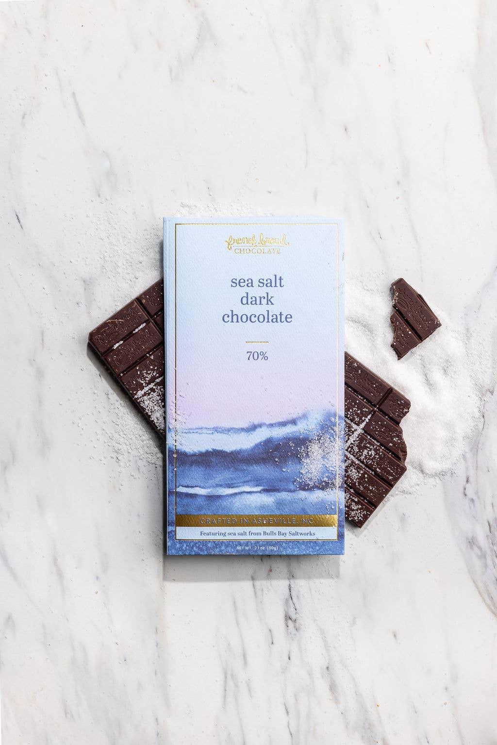 Sea Salt Chocolate Bar 70% - 60g - Marcel’s Culinary Experience