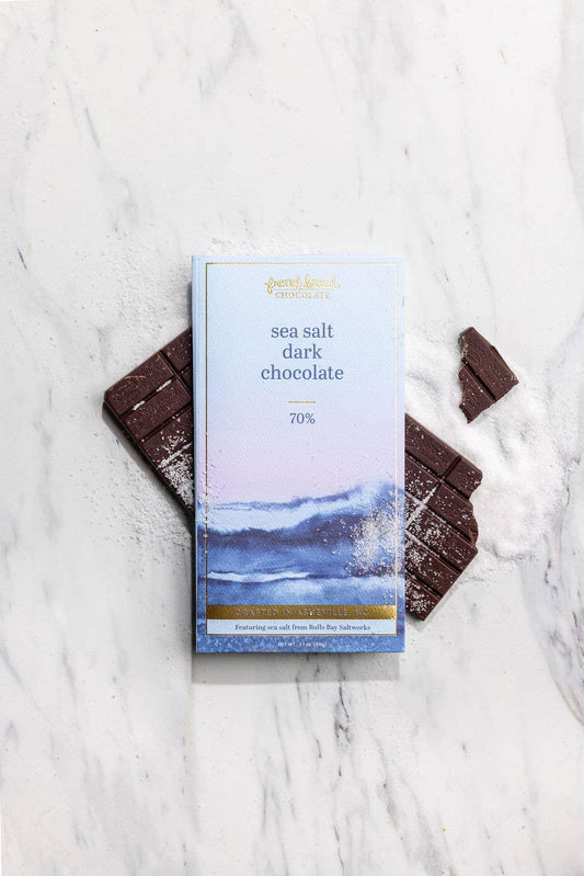 Sea Salt Chocolate Bar 70% - 60g - Marcel’s Culinary Experience