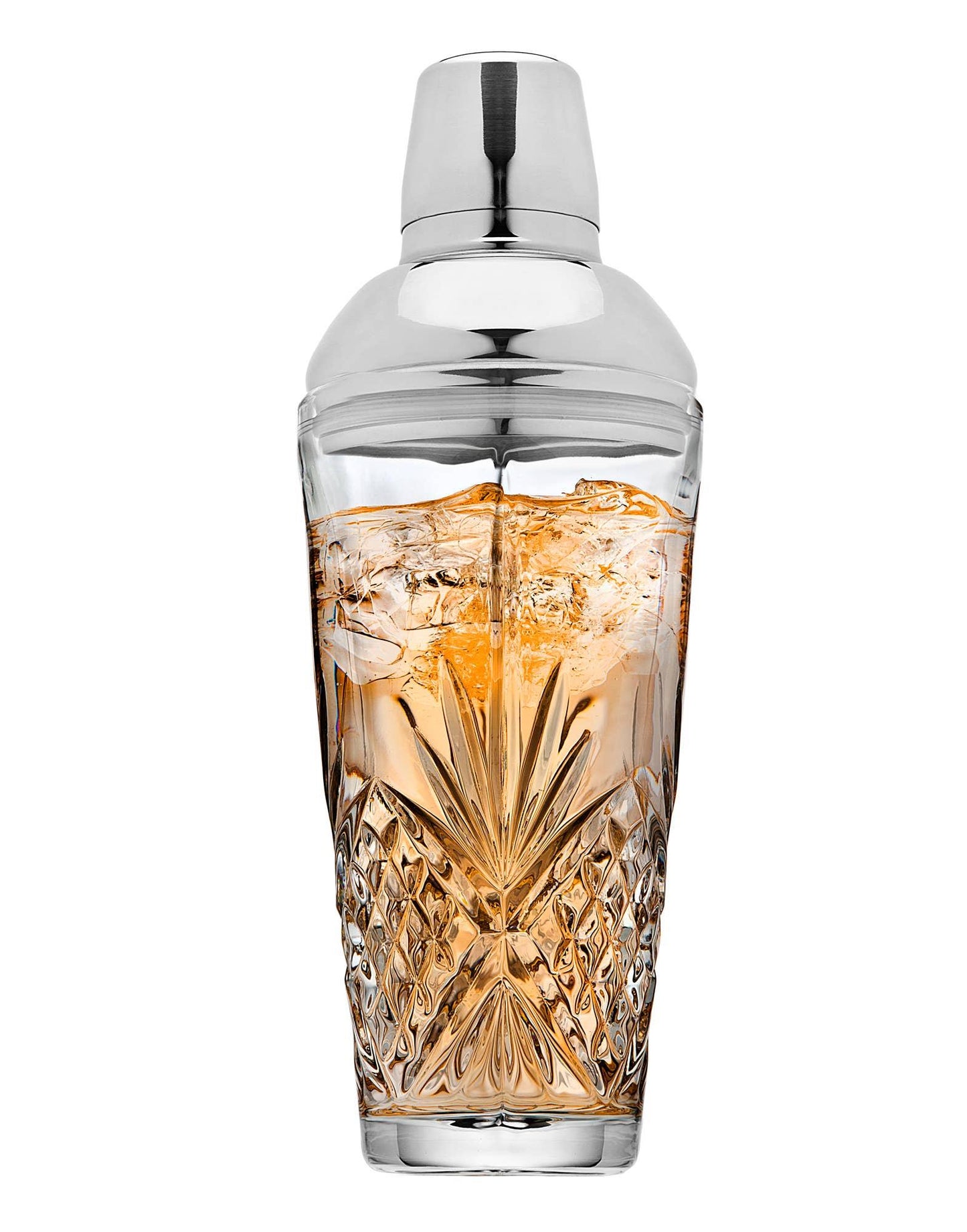 Dublin Crystal Martini Shaker 17oz - Non-Leaded Crystal Cocktail Shaker
