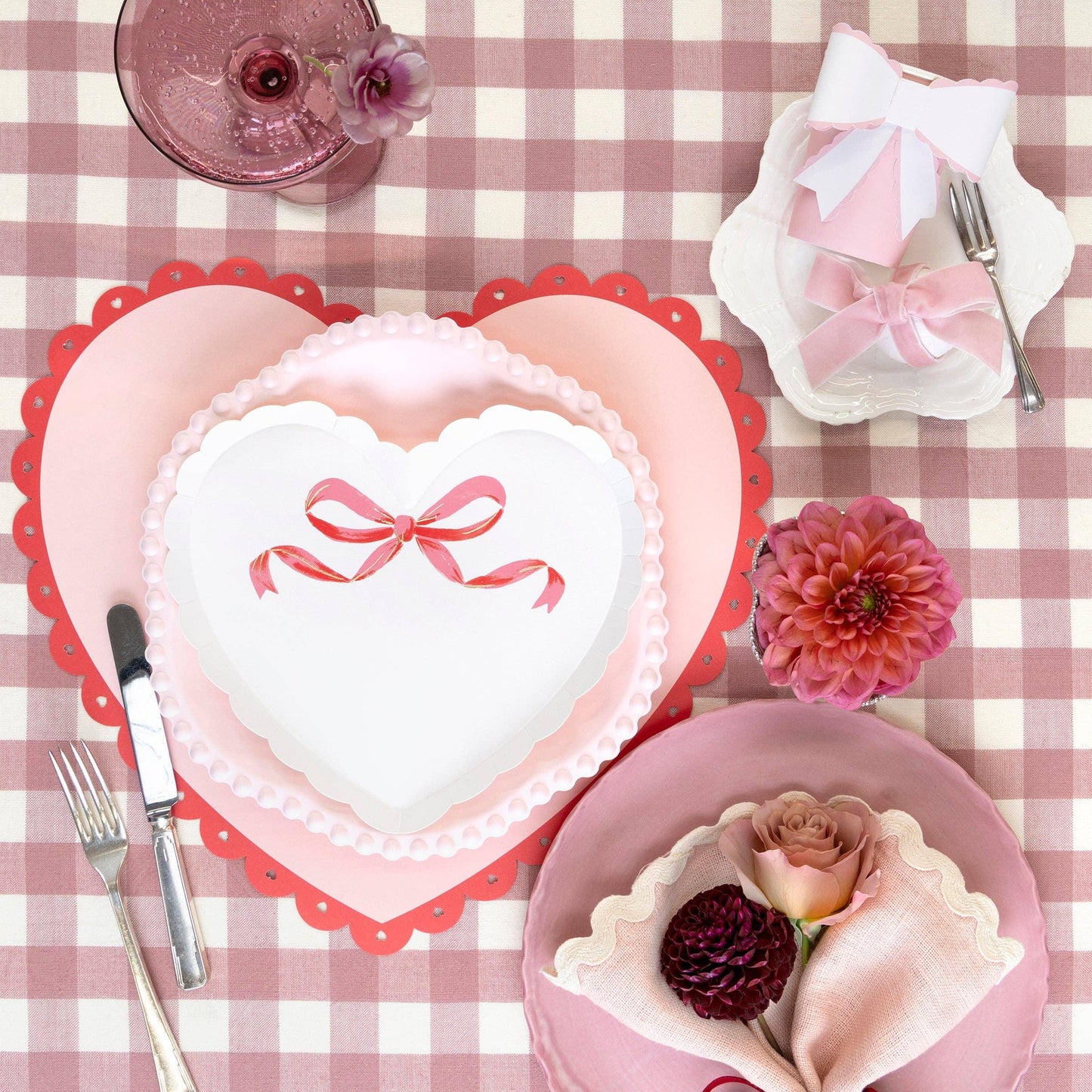 Meri Meri Coquette Heart Plates
