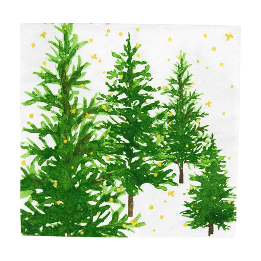 White Christmas Luncheon Napkins - 20 Per Package - Marcel’s Culinary Experience