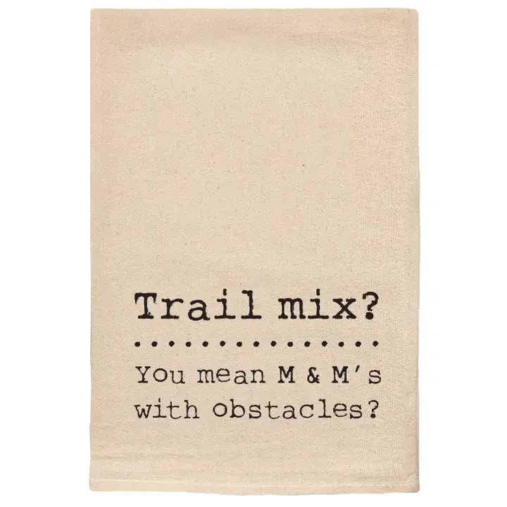 Ellembee Trail Mix You Mean M & M's with Obstacles Kitchen Tea Towels - Marcel’s Culinary Experience
