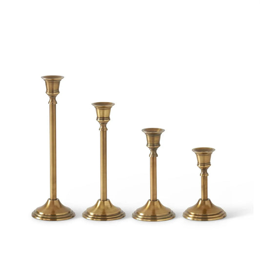 Slender Brass Metal Taper Candleholder - Marcel’s Culinary Experience