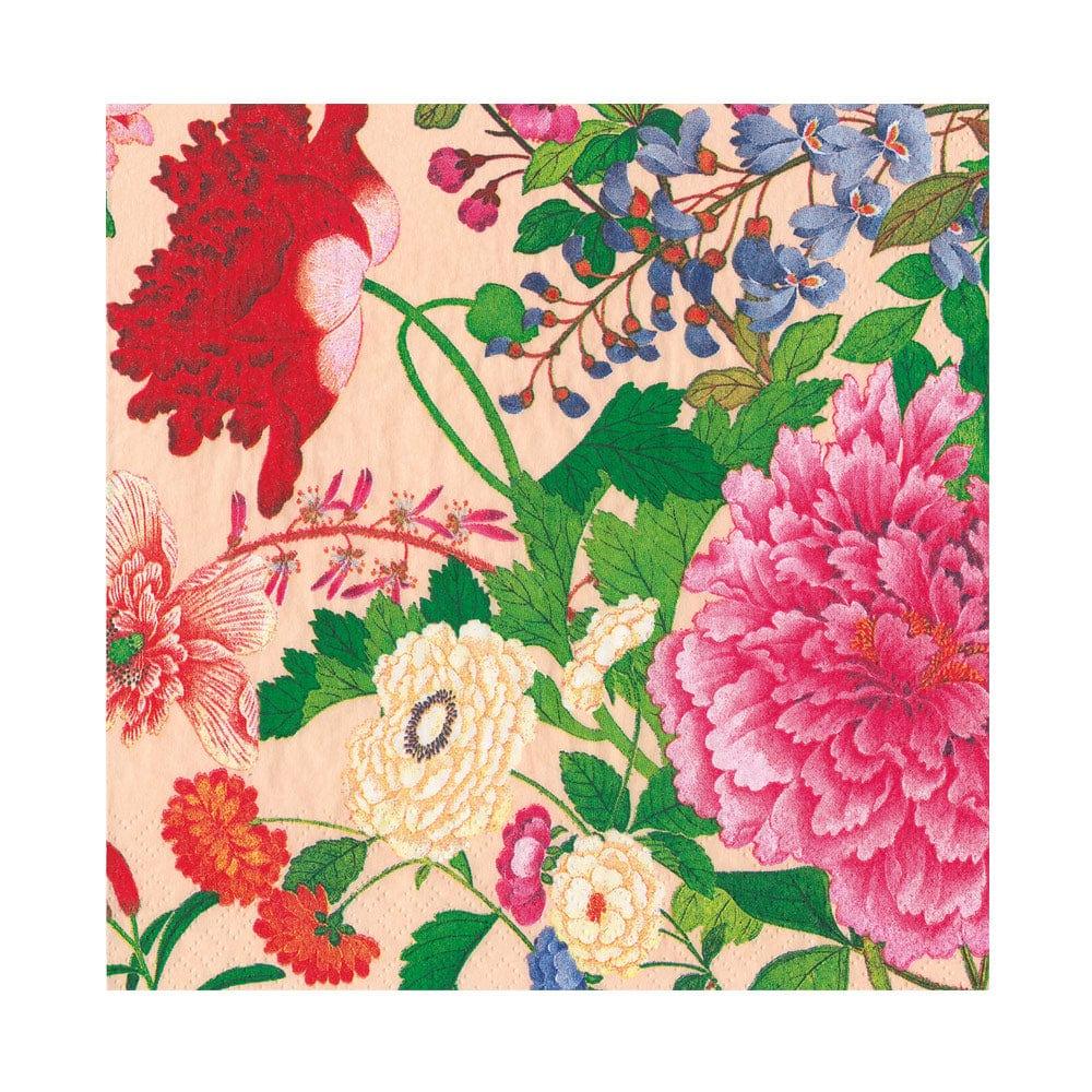 Caspari A Profusion of Flowers Shell Pink Luncheon Napkins - 20 Pack