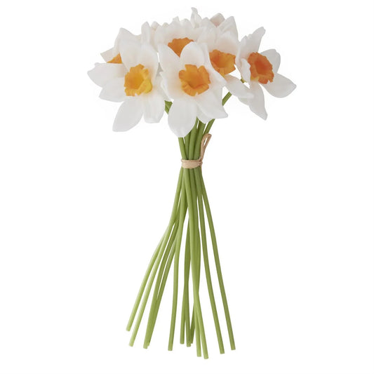 White & Yellow Real Touch Daffodil Bundle 11" - Marcel’s Culinary Experience