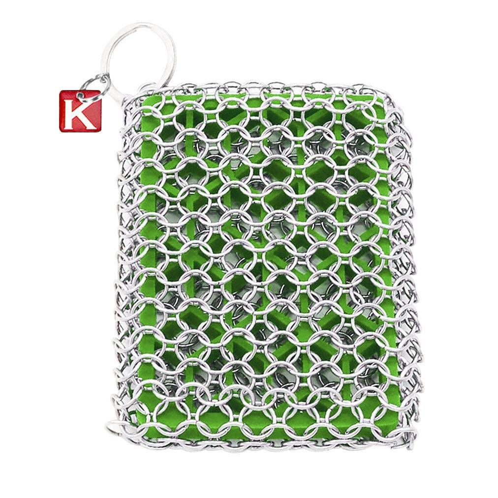 Knapp Made Zesty Lime Chainmail Combo Scrubber with Silicone Core - Marcel’s Culinary Experience