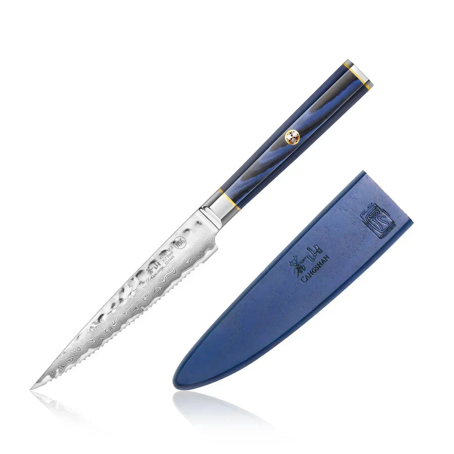 Cangshan KITA Series 5-Inch Serrated Utility Knife with Sheath - Marcel’s Culinary Experience