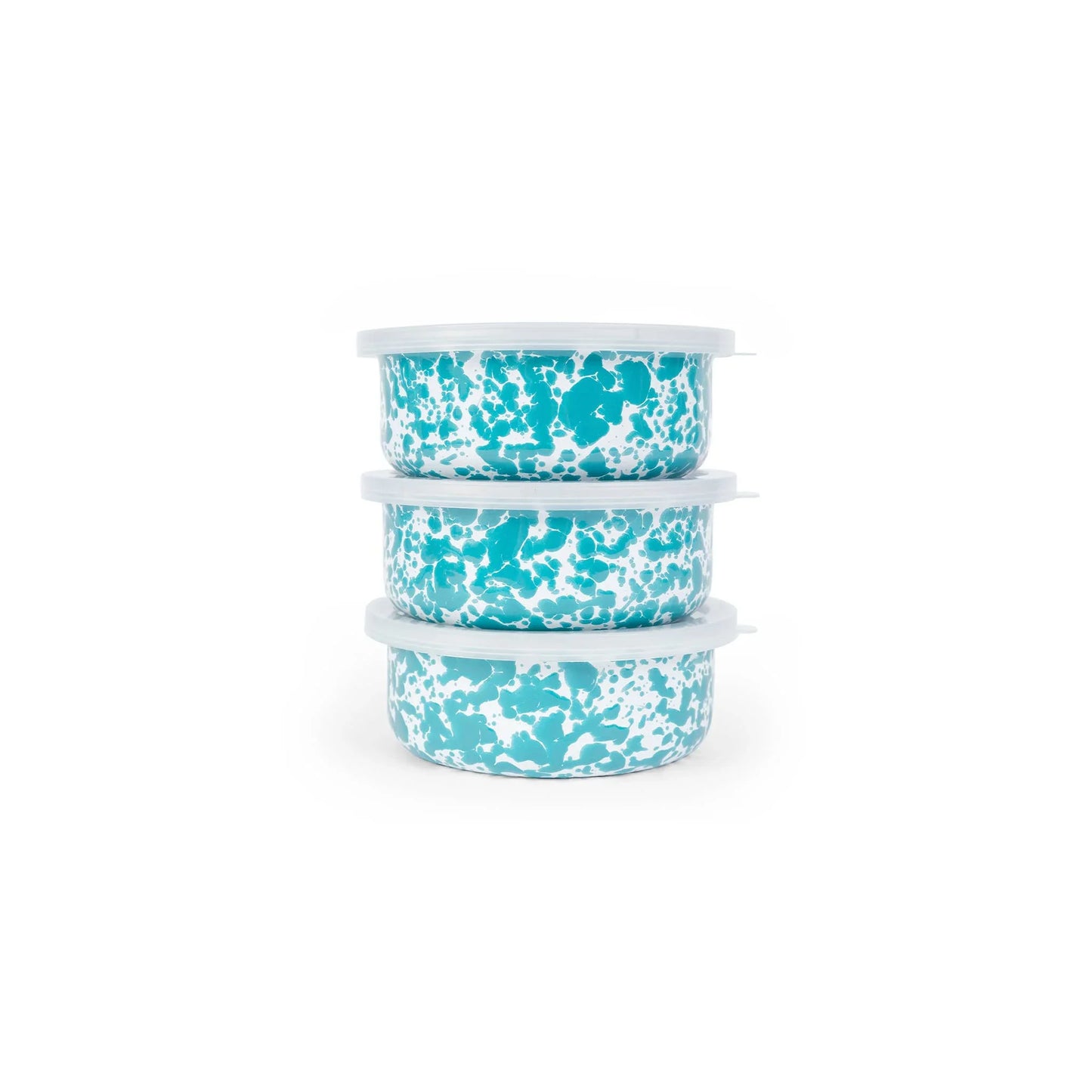 Splatter Enamelware Storage Bowl Set by Crow Canyon Home