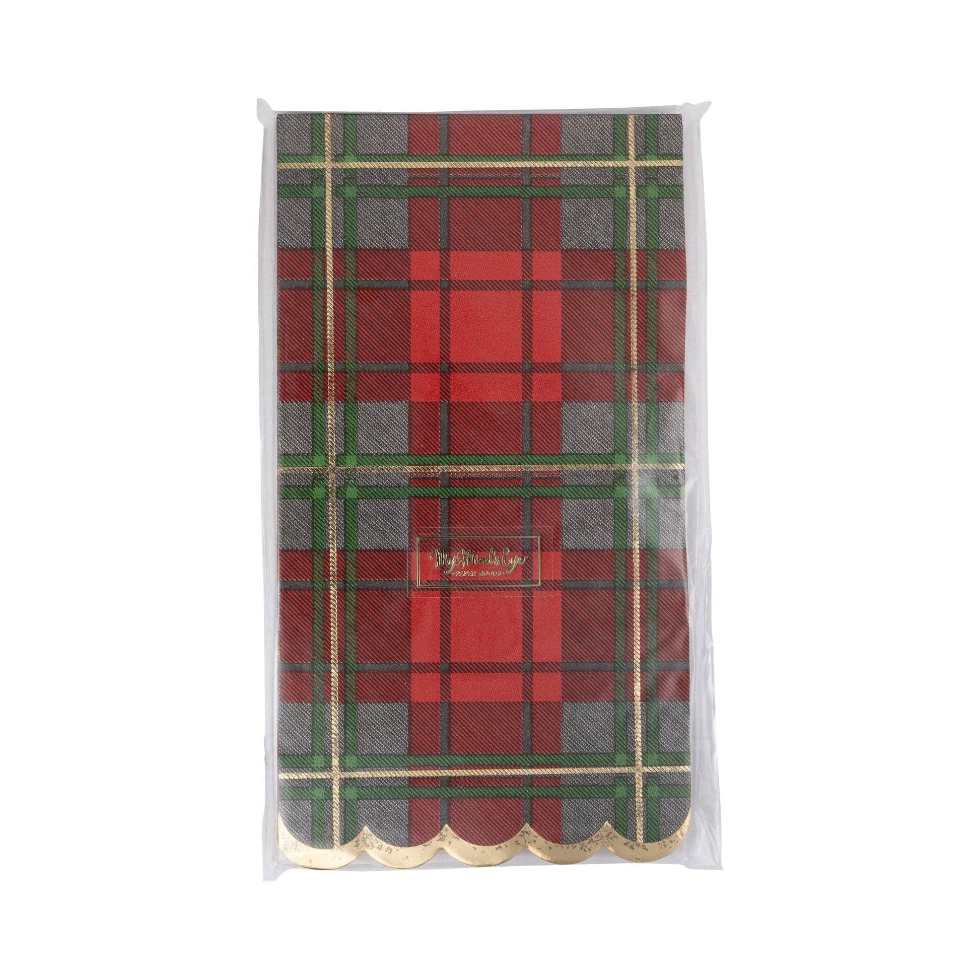 Red Christmas Plaid Dinner Napkin - Marcel’s Culinary Experience