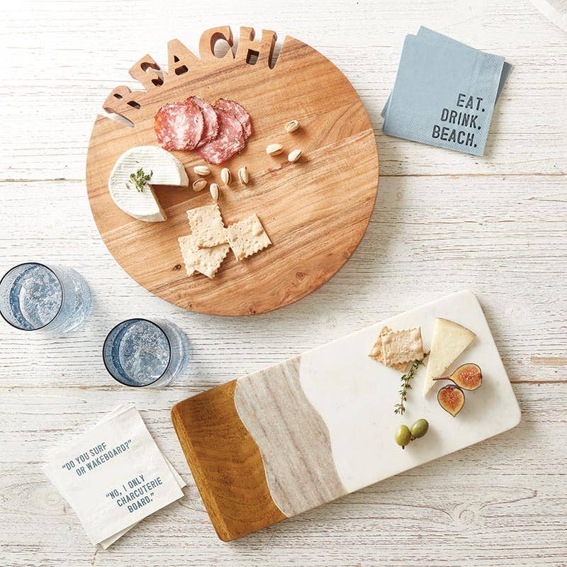 Face to Face Marble & Wood Serving Board