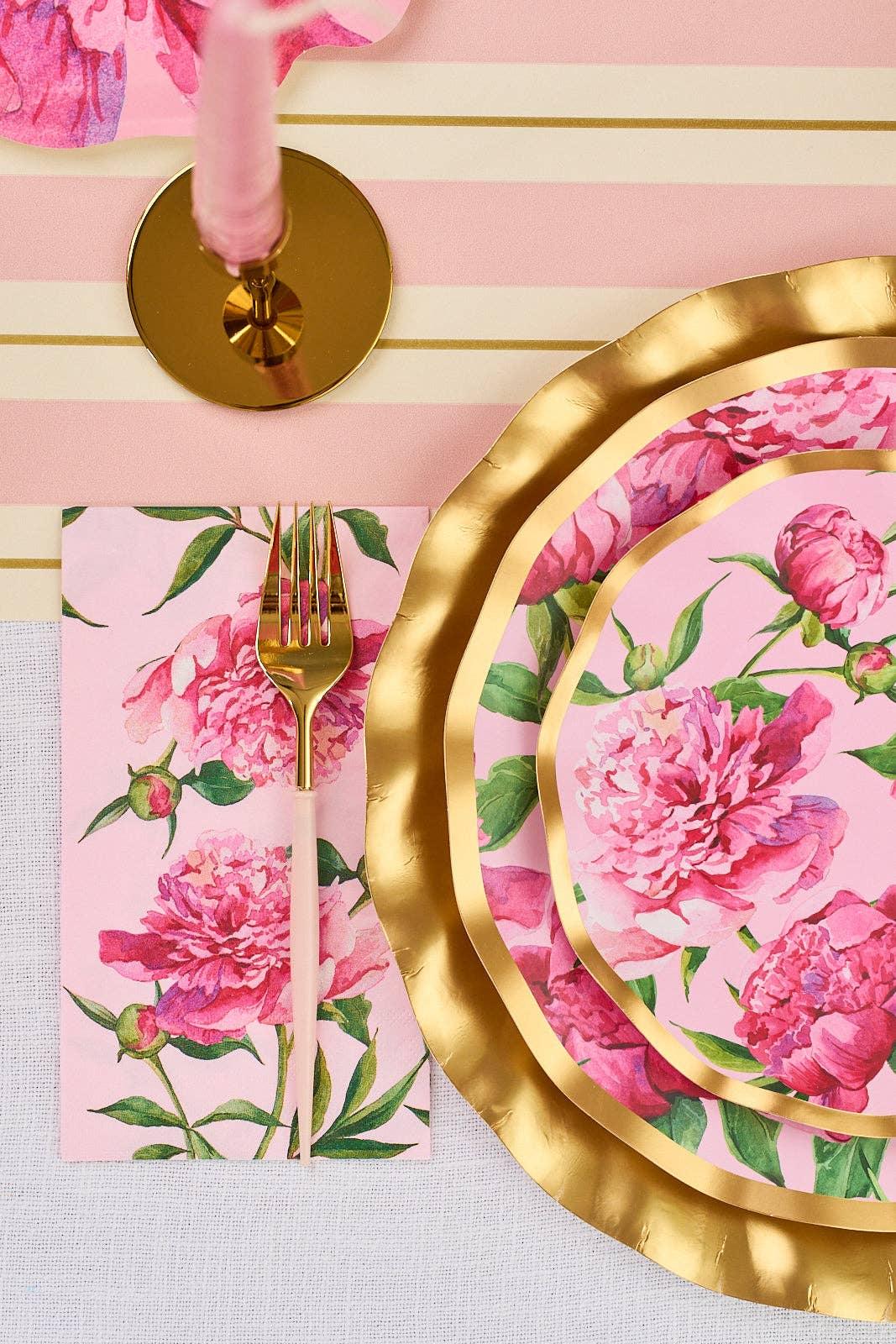 Guest Towel Pink Peonies - 20pkg - Marcel’s Culinary Experience