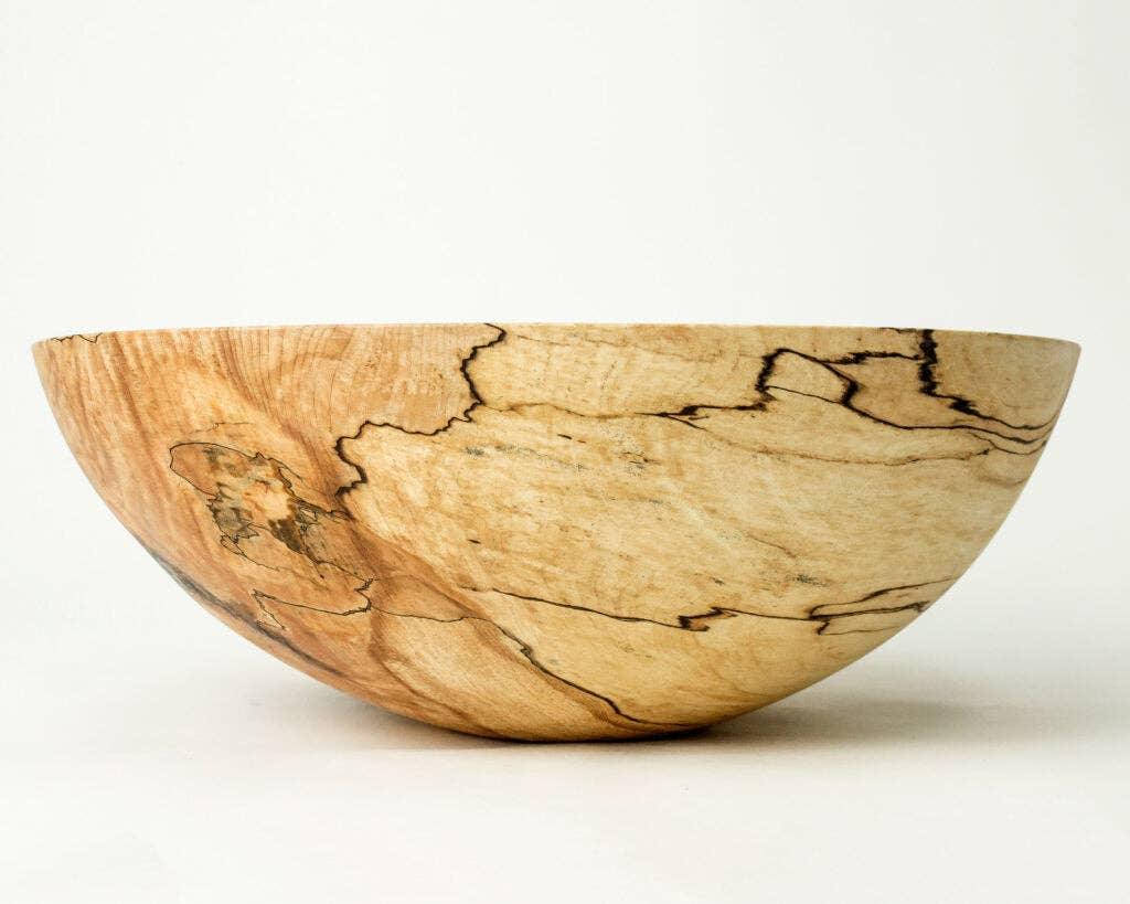 Peterman's 13" SPALTED MAPLE ROUND BOWL - Marcel’s Culinary Experience