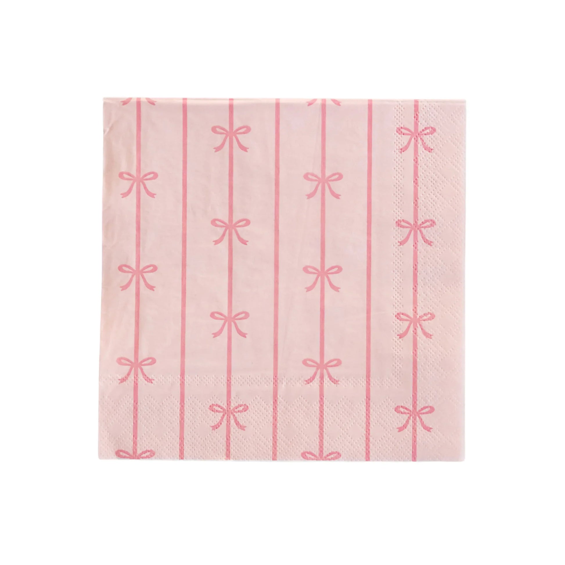 PETAL PINK SIGNATURE BOW LARGE NAPKINS - Marcel’s Culinary Experience
