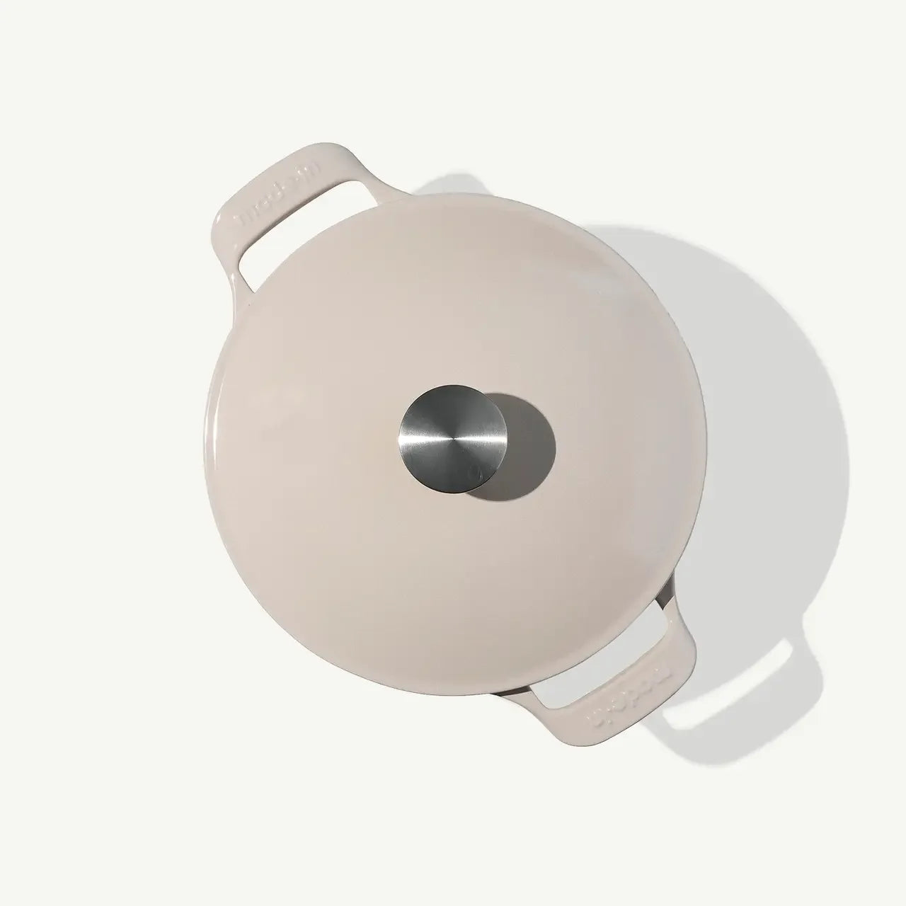 Made In Antique White Round Enameled Cast Iron Dutch Oven - 5.5 Qt - Marcel’s Culinary Experience